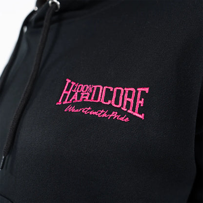 100% Hardcore Cropped Hoodie Essential Pink