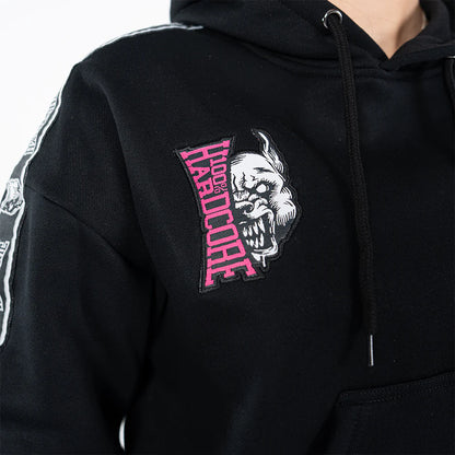 100% Hardcore Cropped Hoodie Essential Pink