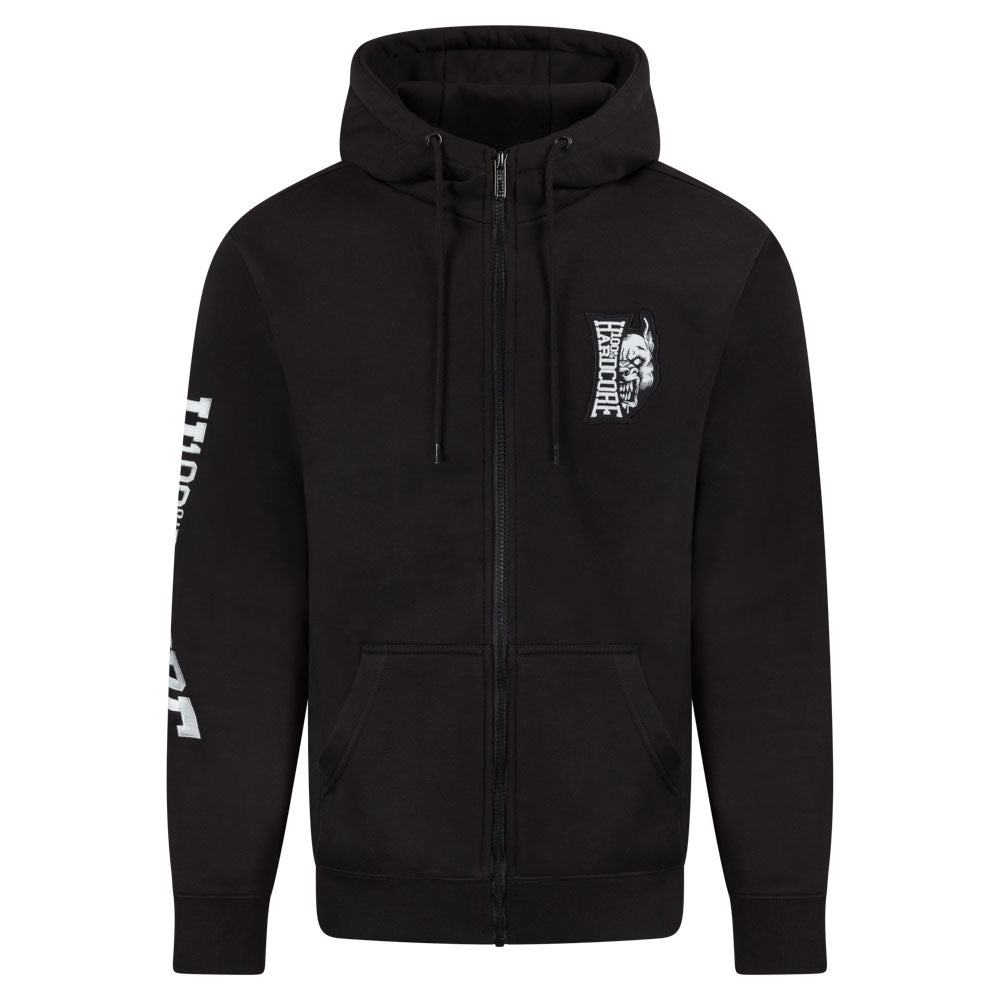 100% Hardcore Hooded Zipper Essential Black