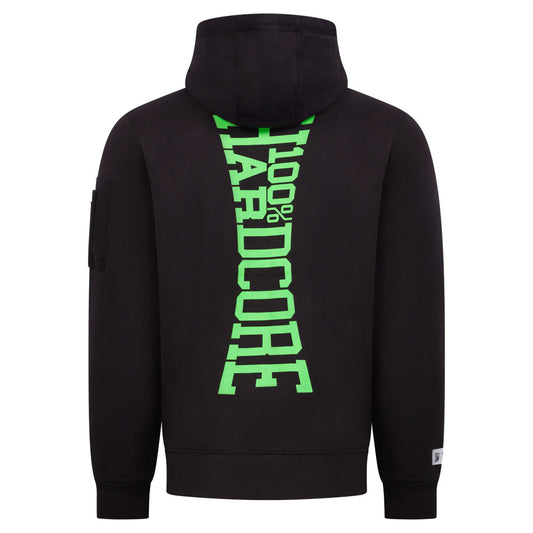 100% Hardcore Hooded Zipper Vertical Black/Green