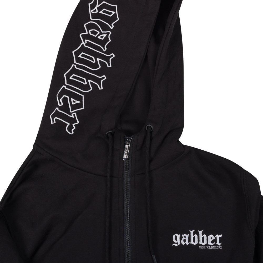 100% Hardcore Hooded Zipper Gabber Vertical