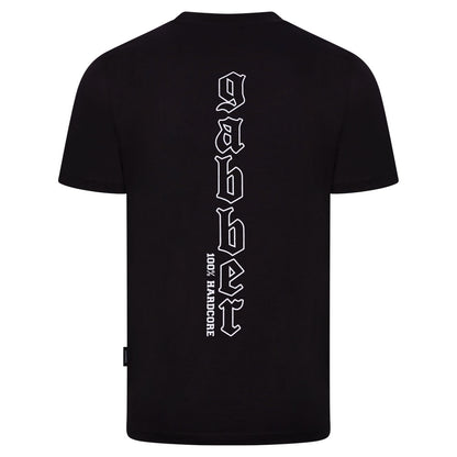 100% Hardcore T-shirt Gabber Vertical Black