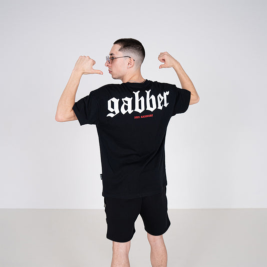 100% HARDCORE T-SHIRT GABBER BIG BLACK