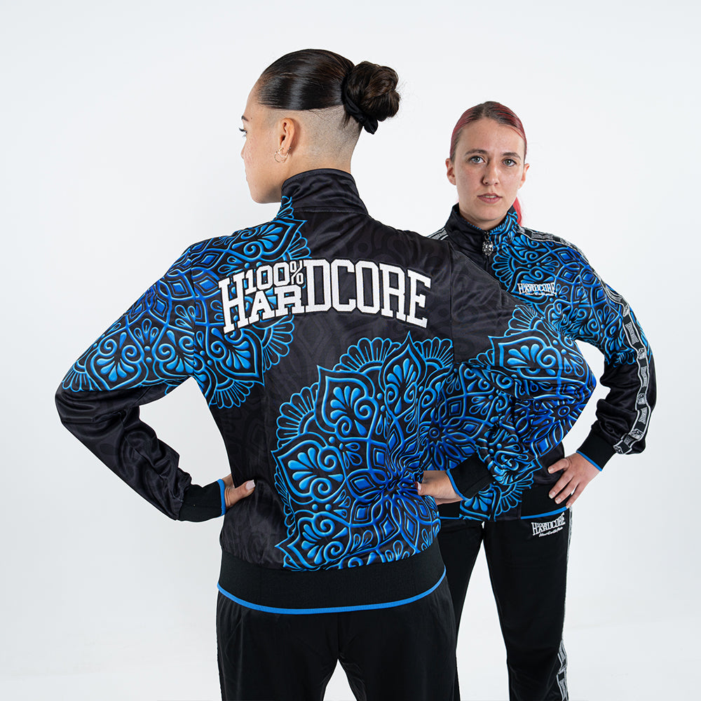 100% Hardcore Women Training Jacket Mandala Blue