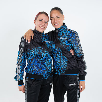 100% Hardcore Women Training Jacket Mandala Blue