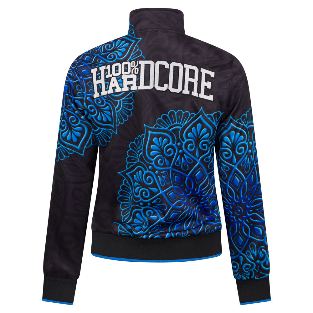 100% Hardcore Women Training Jacket Mandala Blue