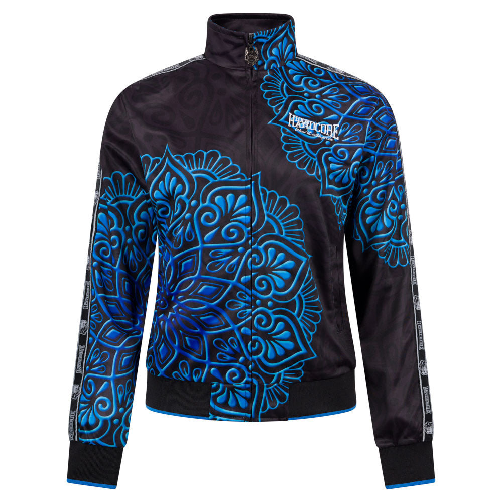 100% Hardcore Women Training Jacket Mandala Blue