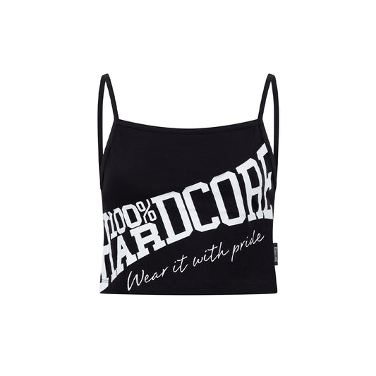 100% HARDCORE TANKTOP WOMEN TILTED ESSENTIAL BLACK / WHITE