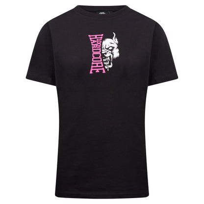 100% Hardcore Ladies T-shirt Vertical Black/Pink