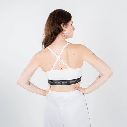 100% Hardcore Women Sport Top Taping White